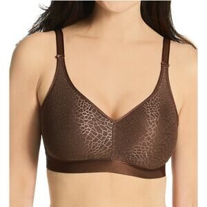 Chantelle Women's 1892 C Magnifique Bra 40 DD Brown Print Wirefree NWT